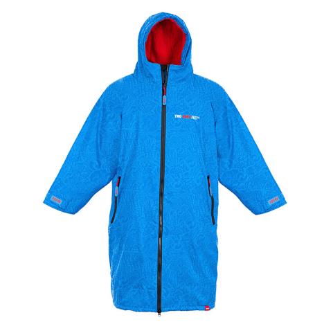 Two Bare Feet Weatherproof Classic Print Changing Robe - Blue / Red £79.99